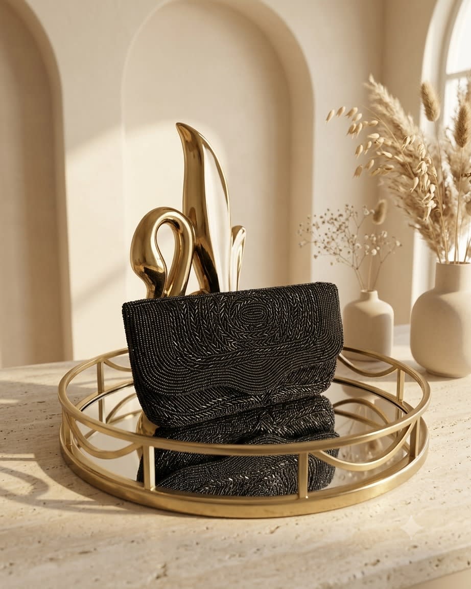Notte Onyx Oblong Clutch